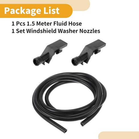 Motoforti Windshield Washer Nozzle Kit for Honda Civic 2017-2021 Windshield Spray Nozzles Wiper Spray Washer Jet No.76810TP6A01 1 Pcs 1.5 Meter Fluid Hose in Saudi Arabia
