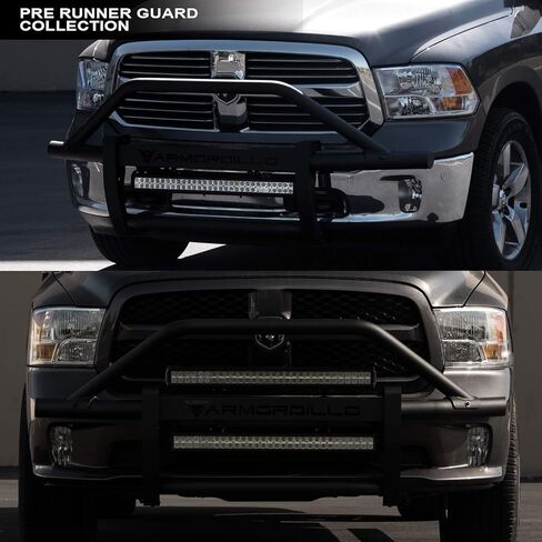 733469494676 متوافق مع 2006-2014 Ford F150 Steel Pre-Runner Bumper Grill Guard مع 32 بوصة 60x CREE LED شريط ضوء الضباب - أسود غير لامع in Saudi Arabia