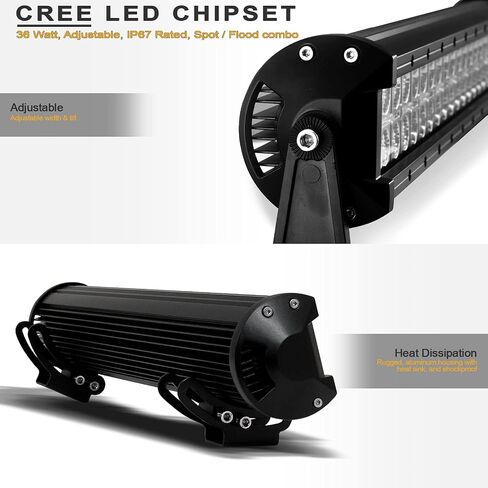 733469494676 متوافق مع 2006-2014 Ford F150 Steel Pre-Runner Bumper Grill Guard مع 32 بوصة 60x CREE LED شريط ضوء الضباب - أسود غير لامع in Saudi Arabia