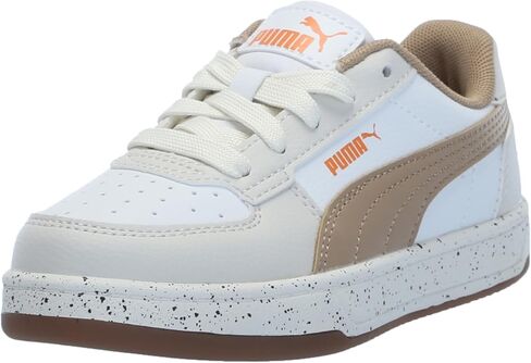 حذاء رياضي PUMA Caven، أبيض-بريري تان-ريش رمادي، 7 US للجنسين للأطفال الكبار in Kuwait