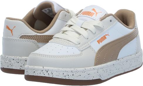 حذاء رياضي PUMA Caven، أبيض-بريري تان-ريش رمادي، 7 US للجنسين للأطفال الكبار in Kuwait