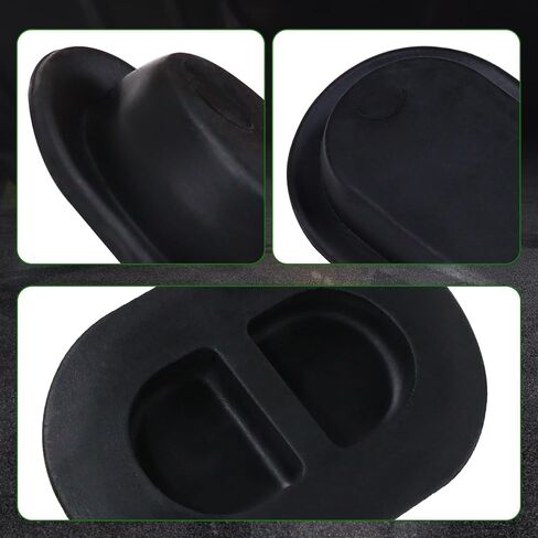 4Pcs Rubber Car Floor Pan Drain Plugs, Compatible with 2007-2018 Jeep Wrangler JK JKU JL, Black, Oval, EPDM Rubber in Saudi Arabia