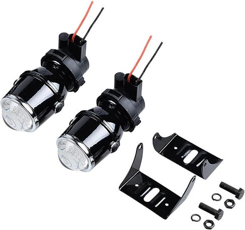 Astra Depot 2pcs Super Bright 55W H3 Projector Glass Lens Driving Fog Lamp Light Halogen Bulb Fog Light Assembly in Saudi Arabia