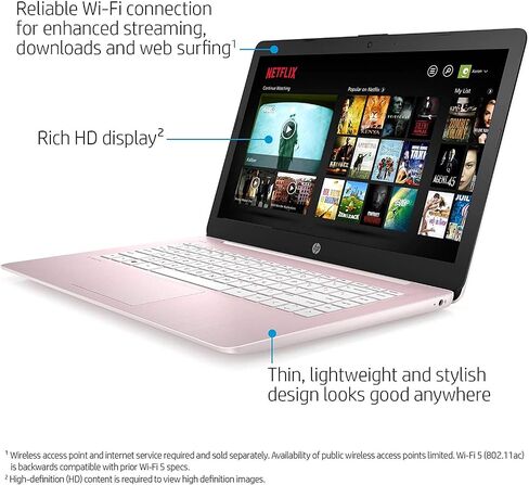 HP Lightweight 15.5'' Brightview IPS Laptop, Intel Processor Up to 3.65GHz, 16GB Ram, 128GB SSD, HDMI, Super-Fast 6th Gen Wifi, Windows 11 Home (Renewed) in Saudi Arabia