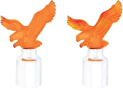United Pacific 86086 Eagle Bumper Guide Top w/Chrome Base - Amber Eagles - ONE Set (Pack of 2 Eagles, RODS NOT Included) in Saudi Arabia