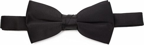 Men’s 2.5" Poly Satin Solid Color Adjustable Pre-tied Bow Tie, Multiple Colors Available in Kuwait