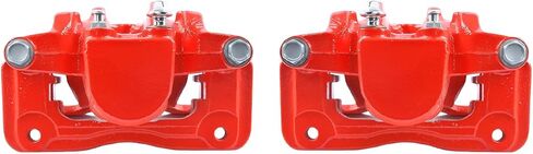 AutoShack Rear Brake Calipers Red | Replacement for 2011-2020 Kia Sorento | 2-PC in Saudi Arabia