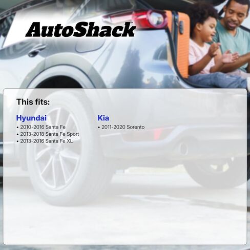 AutoShack Rear Brake Calipers Red | Replacement for 2011-2020 Kia Sorento | 2-PC in Saudi Arabia