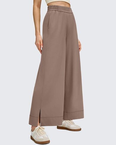 G4Free Strowen Women Lightweight Wide Leg Ankle Pants with Pockets 7/8 Length Yoga Pants Stretchy Casual Travel Trousers in Saudi Arabia
