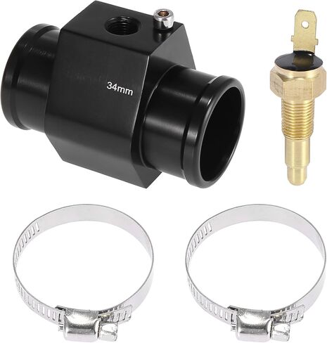 X AUTOHAUX 1 Set Car Engine Coolant Temperature Sensor Switch Radiator Hose Fitting Adapter 38mm 210'F On-195'F Off in Saudi Arabia