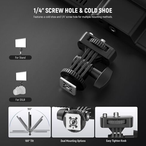 Neewer 105W RGB LED لوحة فيديو LED KIT مع أبواب الحظيرة ، 1200 LEDS 31500LUX@0.5M 2500K-10000K CRI96+/TLCI97+ DIMMABLE ، APP/2.4G/PANES in Kuwait