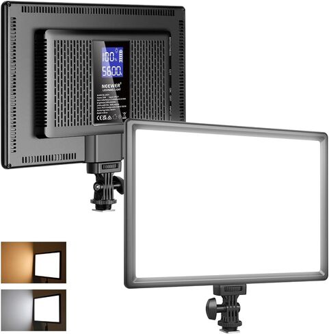 Neewer 105W RGB LED لوحة فيديو LED KIT مع أبواب الحظيرة ، 1200 LEDS 31500LUX@0.5M 2500K-10000K CRI96+/TLCI97+ DIMMABLE ، APP/2.4G/PANES in Kuwait
