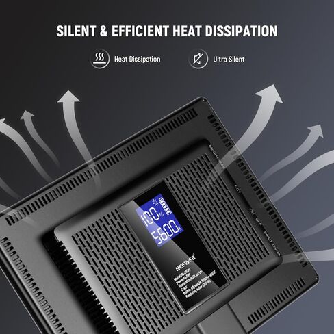 Neewer 105W RGB LED لوحة فيديو LED KIT مع أبواب الحظيرة ، 1200 LEDS 31500LUX@0.5M 2500K-10000K CRI96+/TLCI97+ DIMMABLE ، APP/2.4G/PANES in Kuwait
