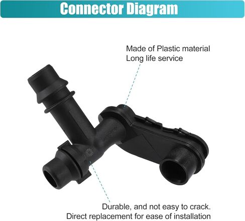 uxcell Engine Coolant Hose Connector for BMW 323i 1999-2000 for BMW 325i 2001-2005 No.17111707817 in Saudi Arabia