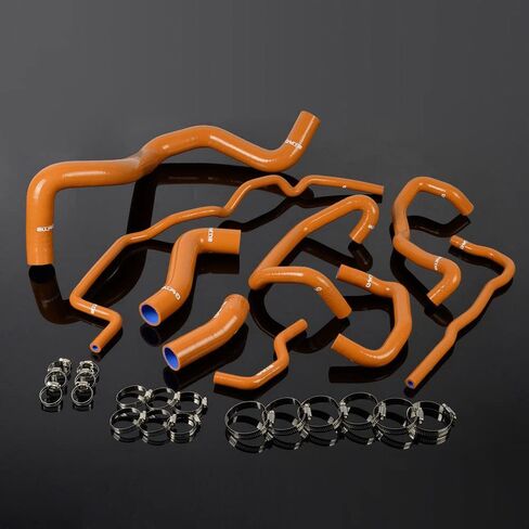 G-PLUS Silicone Radiator Coolant Hose Kit Clamps Compatible With 1999-2006 Volkswagen VW Golf Mk4 Turbo 1.8T Blue in Saudi Arabia