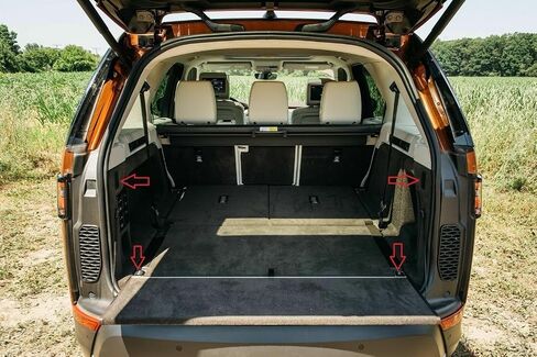 Trunk Organizer Cargo Net for Land Rover Discovery 2014-2025 – Envelope Style Cargo Net for SUV – Premium Mesh Car Trunk Organizer Vehicle Carrier Storage – Compatible with Discovery in Saudi Arabia