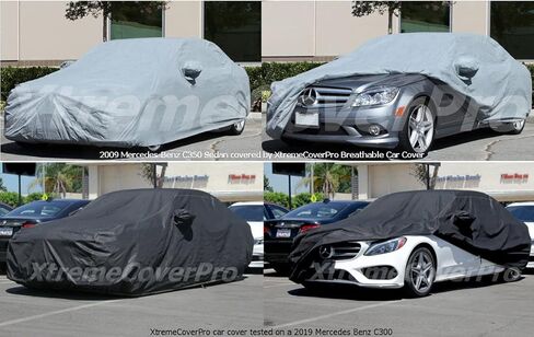 Car Cover fits 2008 2009 2010 2011 2012 2013 2014 Mercedes C300 C350 C63 C280 C250 XTREMECOVERPRO PRO Plus Series Grey in Saudi Arabia