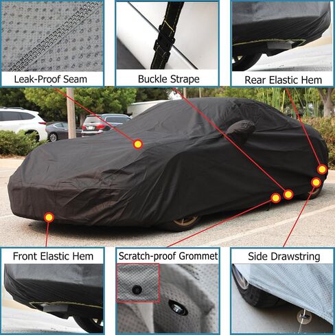 Car Cover fits 2008 2009 2010 2011 2012 2013 2014 Mercedes C300 C350 C63 C280 C250 XTREMECOVERPRO PRO Plus Series Grey in Saudi Arabia