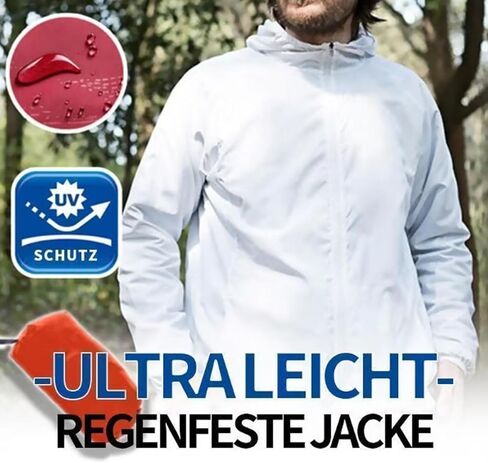 Unassumins Windbreaker, Ultra-Light Sunproof Waterproof Windbreaker, Ultra Packable Rain Jacket in Saudi Arabia