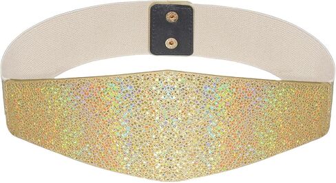 Glamorstar Women Wide Corset Belt Elastic Stretchy Waist Belt for Dresses in Saudi Arabia