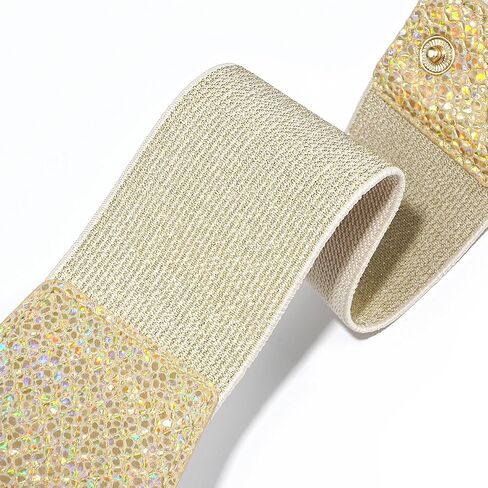 Glamorstar Women Wide Corset Belt Elastic Stretchy Waist Belt for Dresses in Saudi Arabia