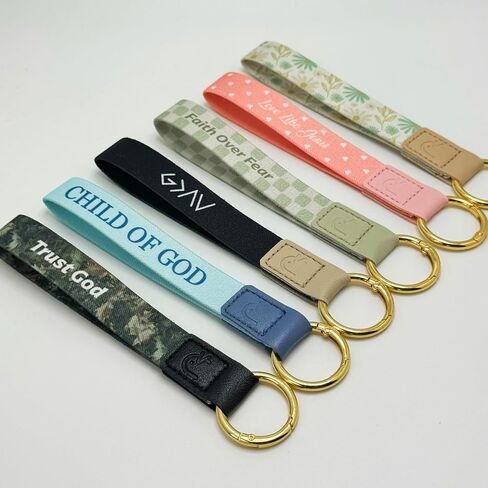 Yappy Daily Bible Verse Keychain المعصم، NFC Christian Lanyard للمفاتيح والمحفظة والهوية والهاتف للنساء والرجال in Kuwait