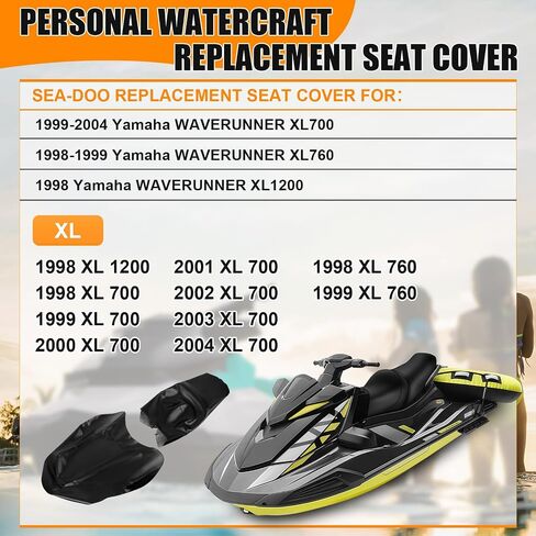 Seat Cover, Replacement for 1998-2004 Yamaha Waverunner XL700 XL760 XL1200 XL 700 760 980D, Custom Fit Leather Seat Protection in Saudi Arabia
