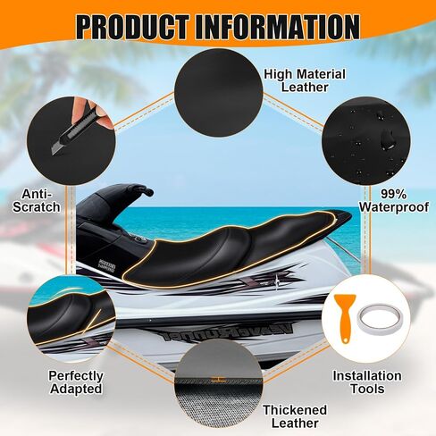 Seat Cover, Replacement for 1998-2004 Yamaha Waverunner XL700 XL760 XL1200 XL 700 760 980D, Custom Fit Leather Seat Protection in Saudi Arabia