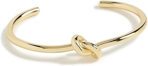 SHASHI Women's Knot Bracelet Cuff, Gold, One Size in Saudi Arabia