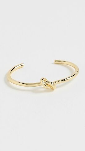 SHASHI Women's Knot Bracelet Cuff, Gold, One Size in Saudi Arabia