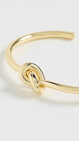 SHASHI Women's Knot Bracelet Cuff, Gold, One Size in Saudi Arabia