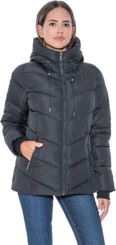 Sebby S.E.B Women's Puffer Jacket with Cozy Faux Fur - in Saudi Arabia