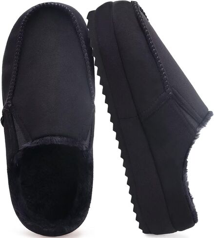 KuaiLu Womens Clog Slippers Cozy Suede Warm Plush Lined Arch Support Faux Fur House Ladies Bedroom Slippers Comfy Orthotic Memory Foam Plantar Fasciitis Home Indoor Outdoor Shoes Brown US8 in Kuwait