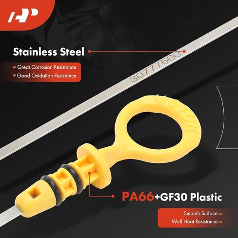 A-Premium 2.4L 2.5L 5 Cyl Engine Oil Dipstick Compatible with Volvo Models - 2004-2013 - C70, C30, S40, V50, Engine Oil Measuring Rod Dip Stick in Saudi Arabia