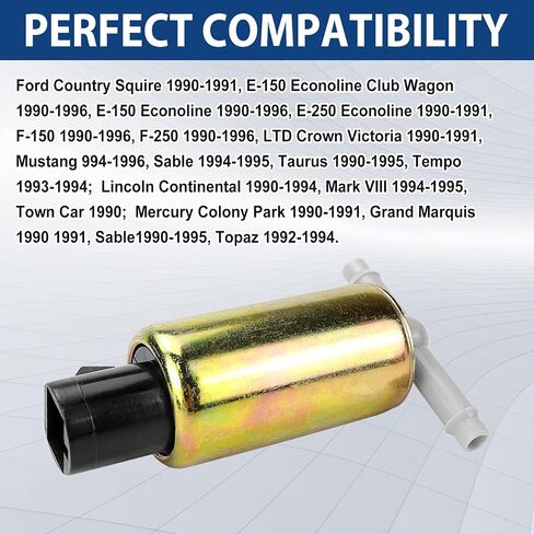 CX1100 Vapor Canister Purge Solenoid - Compatible with 1990-1996 Ford E-150, F150, F-250, Taurus; 1990-1994 Lincoln Continental; 1990-1995 Mercury Sable, Topaz & Other Select Series in Saudi Arabia