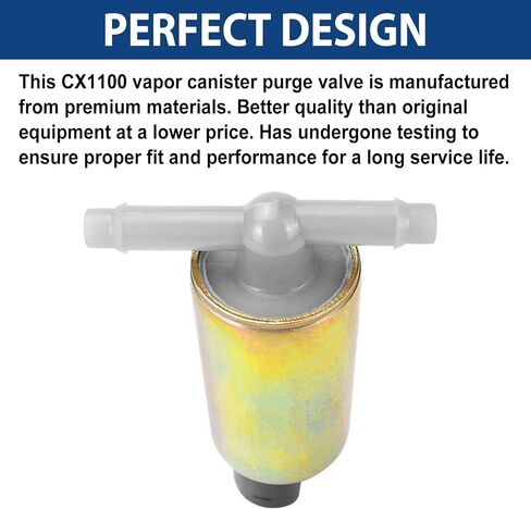 CX1100 Vapor Canister Purge Solenoid - Compatible with 1990-1996 Ford E-150, F150, F-250, Taurus; 1990-1994 Lincoln Continental; 1990-1995 Mercury Sable, Topaz & Other Select Series in Saudi Arabia