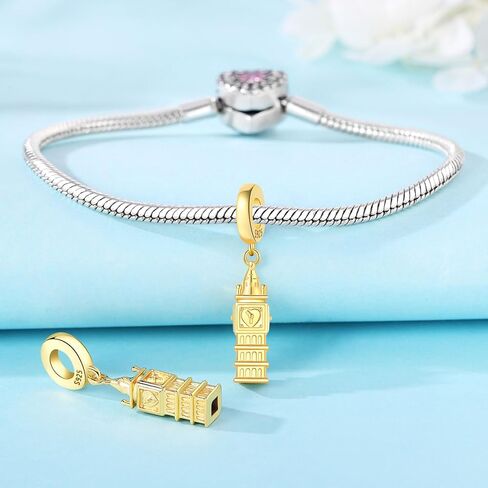 Travel Holiday 925 Sterling Silver Charms for Bracelets and Necklace Dangle Pendants Airplane Passport Globe Slippers Bead Jewelry Present for Women Family Friends in Saudi Arabia