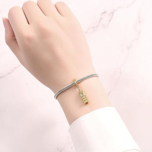 Travel Holiday 925 Sterling Silver Charms for Bracelets and Necklace Dangle Pendants Airplane Passport Globe Slippers Bead Jewelry Present for Women Family Friends in Saudi Arabia