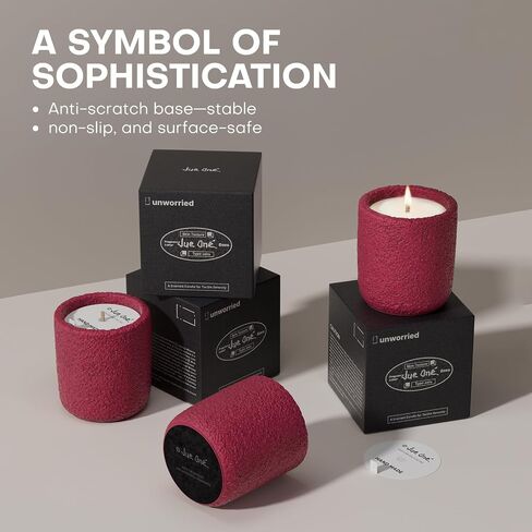 Scented Candles for Home, Natural Soy Wax Candle Gift, Non-Toxic Cement Jar Candles, Luxury Aromatherapy for Stress Relief, Housewarming Gifts, Highly Scented, Home Décor, Amber Patchouli in Saudi Arabia