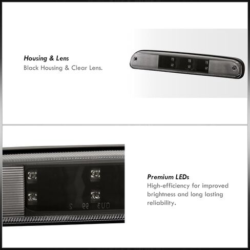 موزعي AJP LED 3RD شريط ضوء إيقاف الفرامل الخلفي متوافق/استبدال لـ Ranger F250 F350 F450 Super Duty 1999 2000 2001 2002 2003 2004 2005 2006 2007 2008 2009 2010 2011 2012 2013 2014 2015 2016 in Kuwait