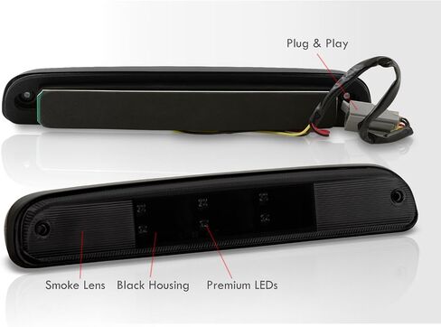 AJP Distributors LED 3RD Brake Rear Stop Light Bar Compatible/Replacement For Ranger F250 F350 F450 Super Duty 1999 2000 2001 2002 2003 2004 2005 2006 2007 2008 2009 2010 2011 2012 2013 2014 2015 2016 in Saudi Arabia