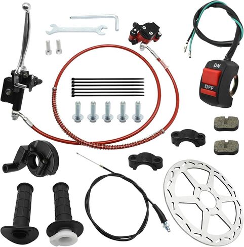 Mini Bike Hydraulic Brake Kit 7/8'' Throttle Assembly, Replacement for Baja Blitz Mini Bike Doodlebug Mini Bike 97cc 79cc 2.8HP in Saudi Arabia