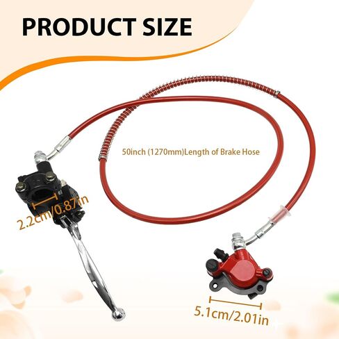 Mini Bike Hydraulic Brake Kit 7/8'' Throttle Assembly, Replacement for Baja Blitz Mini Bike Doodlebug Mini Bike 97cc 79cc 2.8HP in Saudi Arabia