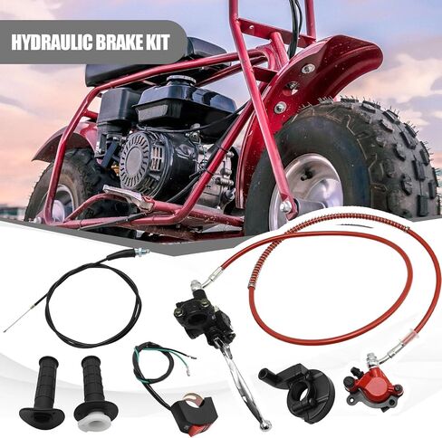 Mini Bike Hydraulic Brake Kit 7/8'' Throttle Assembly, Replacement for Baja Blitz Mini Bike Doodlebug Mini Bike 97cc 79cc 2.8HP in Saudi Arabia