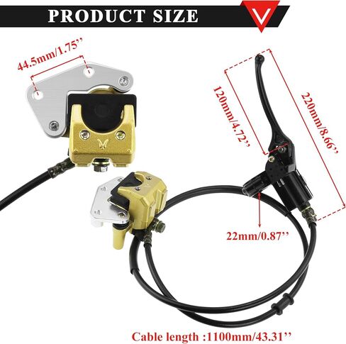برو بات الهيدروليكية الجبهة الفرامل الفرجار اسطوانة مجموعة ل 90cc 110cc 125cc 150cc SSR Taotao حفرة الدراجة in Kuwait