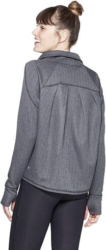 Champion C9 Women's Training Herringbone Fleece Full Zip Track Jacket - (Dark Gray, XSmall) in Saudi Arabia