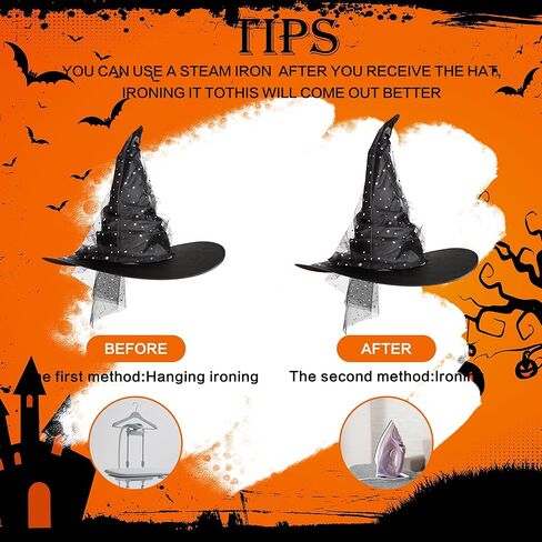 قبعة ساحرة على شكل قطة مرحة للنساء | قبعة أزياء الهالوين | قبعة ساحرة سوداء in Kuwait