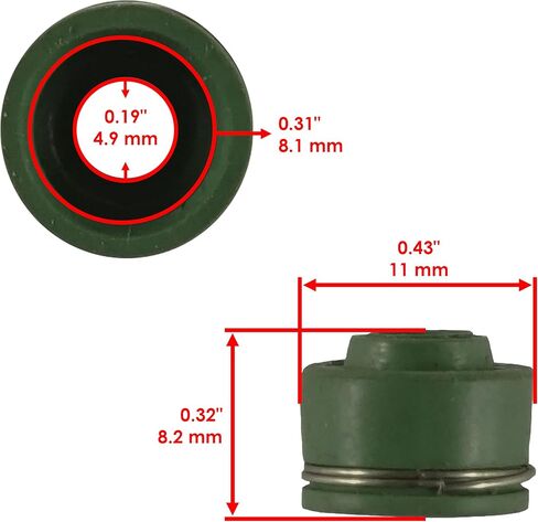 Caltric 4X Valve Stem Seal Compatible with Honda Rebel 250 1996-1997 1999-2009 2012 in Saudi Arabia