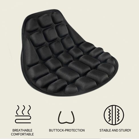 Motorcycle Seat Cushion for Honda Goldwing 1800 F6B GL1800, Comfort Motorcycle Seat - Foam Gel & Ventilated Design Breathable Anti-Slip Seat Pad Protector - for Long Rides in Saudi Arabia