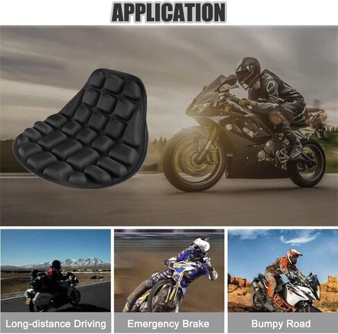 Motorcycle Seat Cushion for Honda Goldwing 1800 F6B GL1800, Comfort Motorcycle Seat - Foam Gel & Ventilated Design Breathable Anti-Slip Seat Pad Protector - for Long Rides in Saudi Arabia